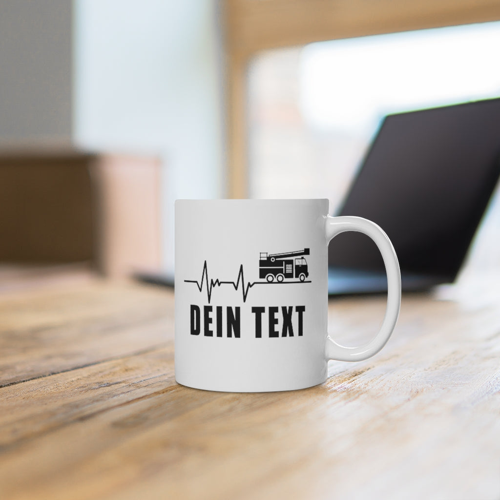 Herzschlag - Tasse (Personalisiert) - Retterherzen