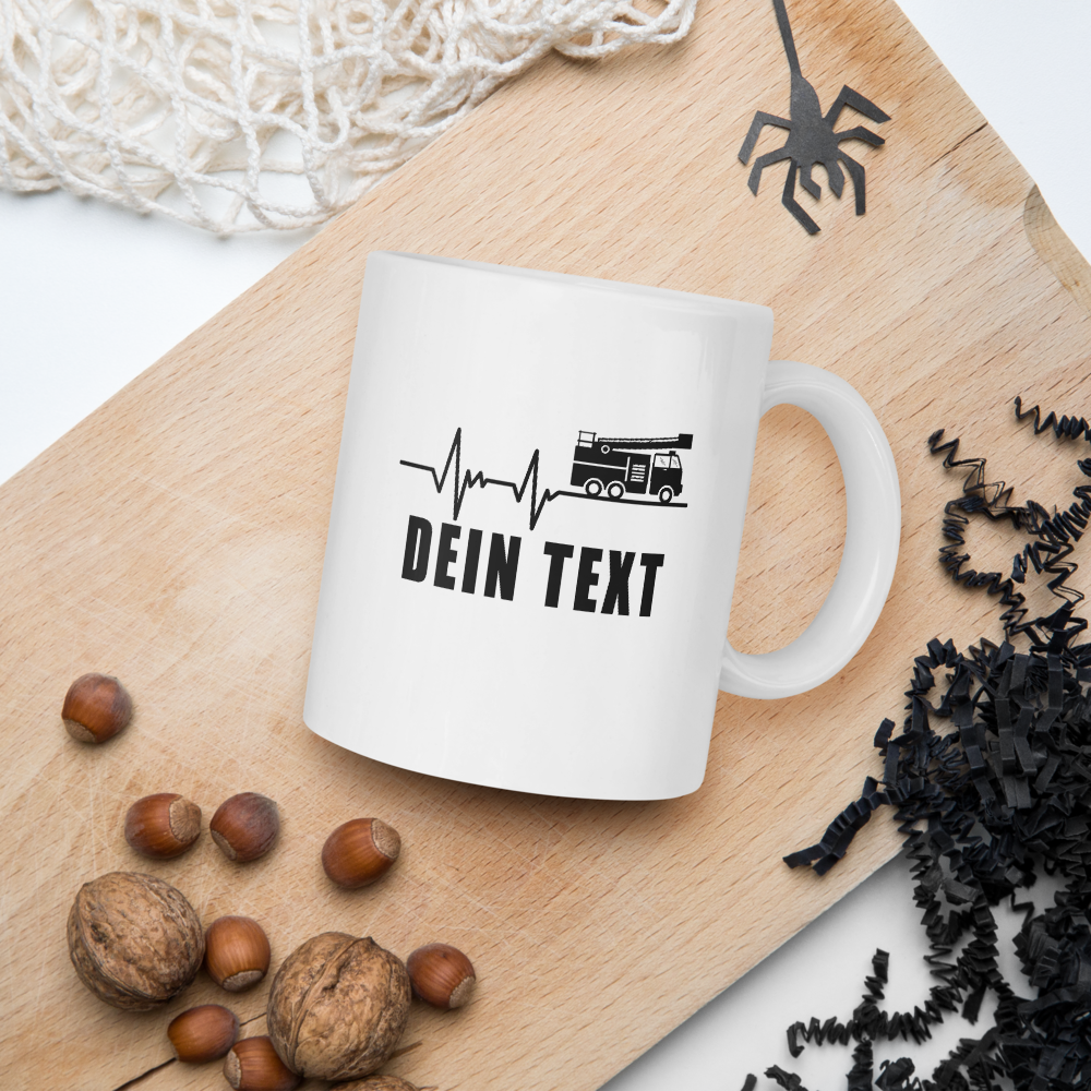 Herzschlag - Tasse (Personalisiert) - Retterherzen