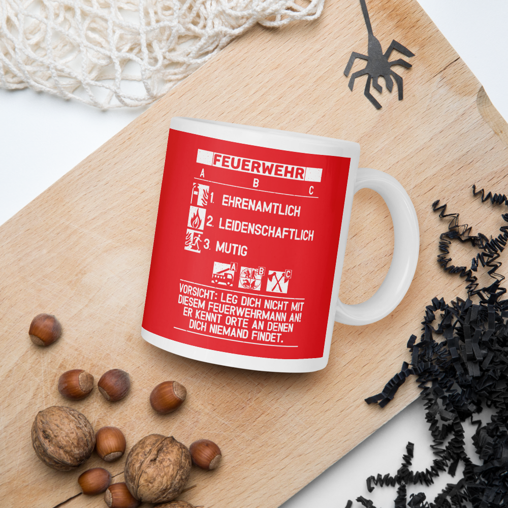Feuerlöscher - Tasse - Retterherzen