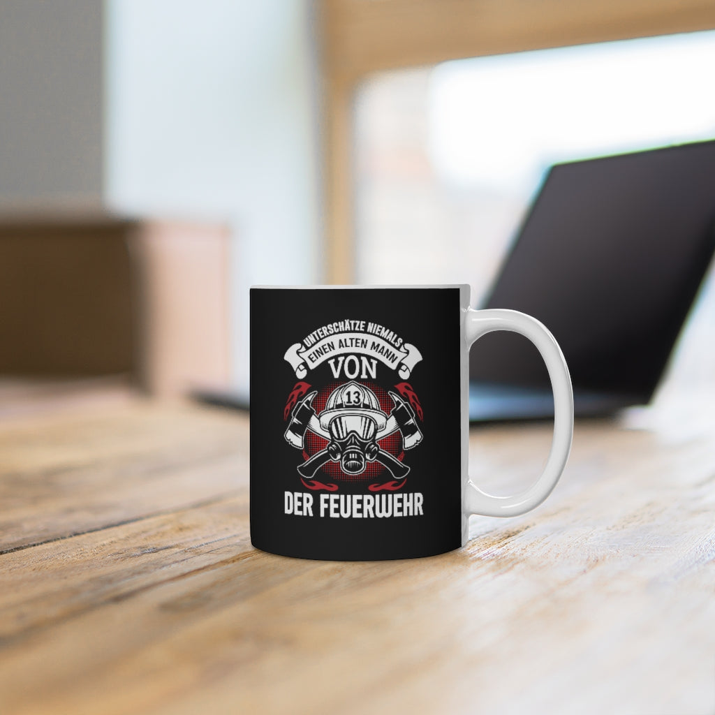 Alter Feuerwehrmann - Tasse - Retterherzen