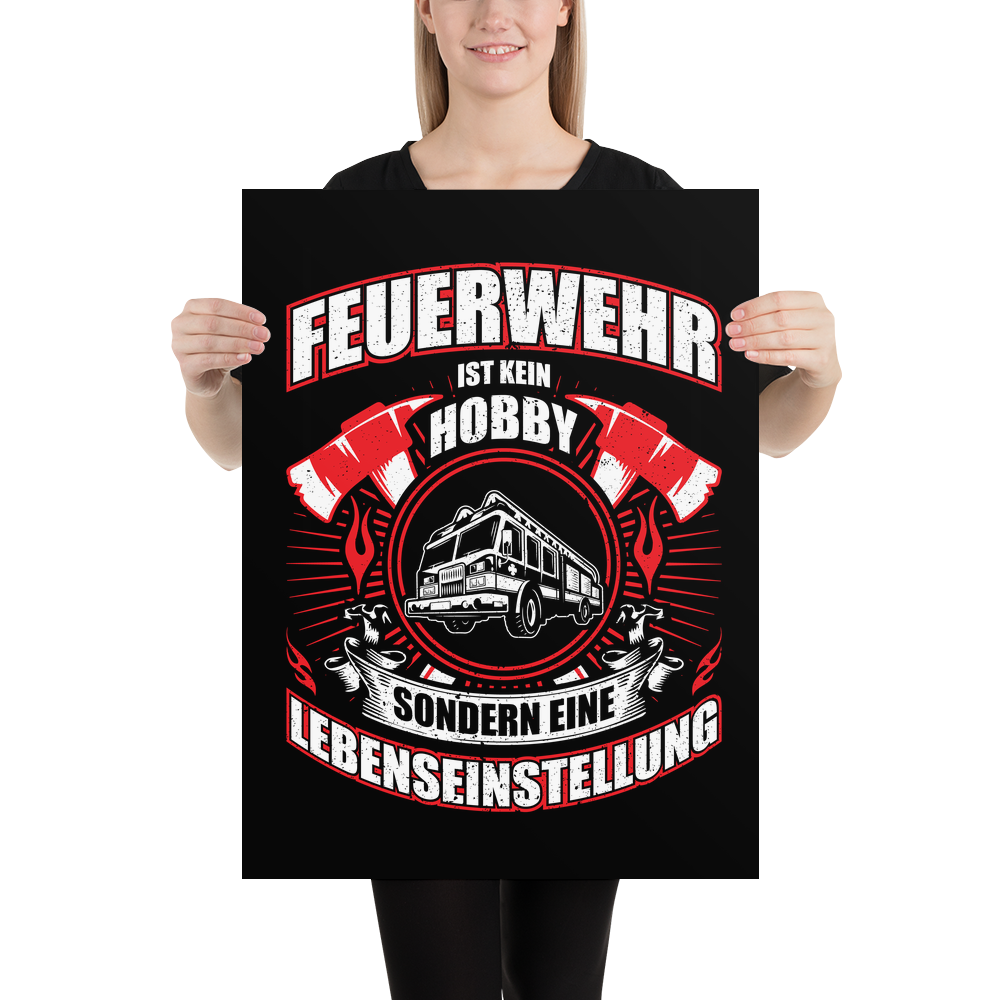 Feuerwehr - Poster - Retterherzen