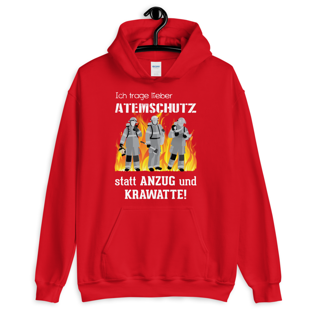 Atemschutz statt Krawatte - Hoodie - Retterherzen