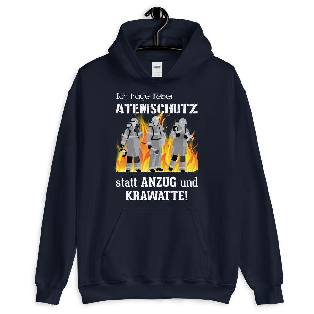 Atemschutz statt Krawatte - Hoodie - Retterherzen